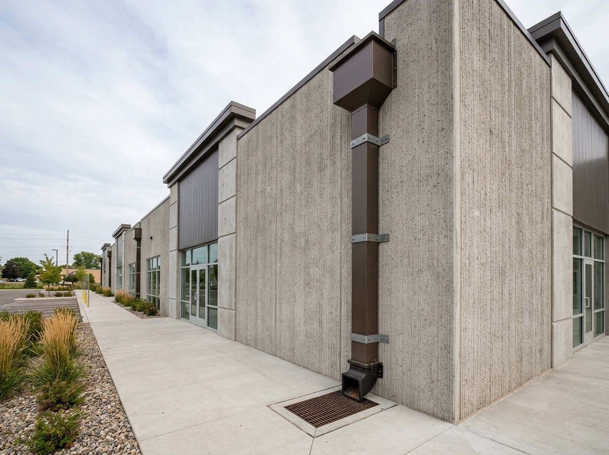 Commercial Downspouts Installation